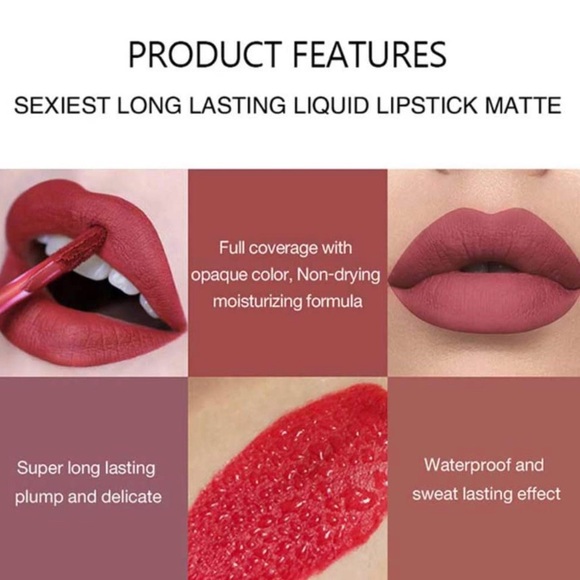 ✨6 Highly Pigmented Matte Liquid Lipsticks✨ - Picture 4 of 5